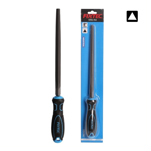 Pila triunghiulara FIXTEC 8" cu maner ergonomic - Img 3