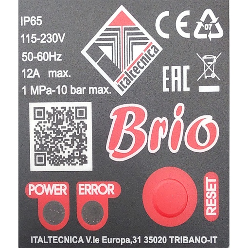 Prescontrol cu manometru de afisare a presiunii, Italtecnica BRIO - Img 2