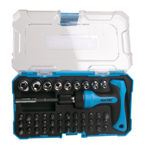 Set 47 piese surubelnita cu clichet Teu FIXTEC CR‑V