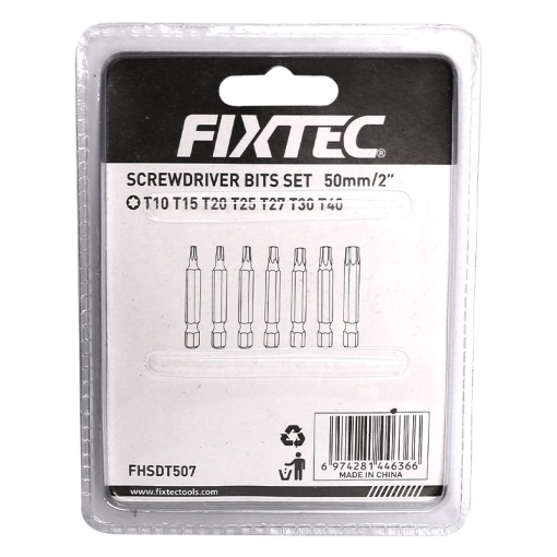 Set 7 varfuri Torx FIXTEC S2 50 mm bit Torx - Img 4