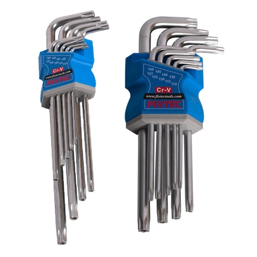 Set 9 chei hexagonale FIXTEC 1.5‑10 mm CR‑V - Img 6