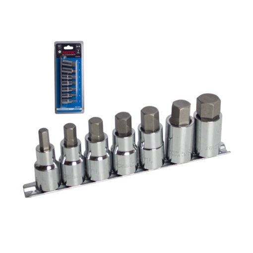 Set biti hex FIXTEC 7 piese, 1/2", CR-V - Img 3