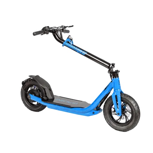 Trotineta electrica Emuze GO2, 850W, 48V/15.6Ah, roti 12”, viteza 40 km/h, autonomie 60 km, culoare albastru - Img 2