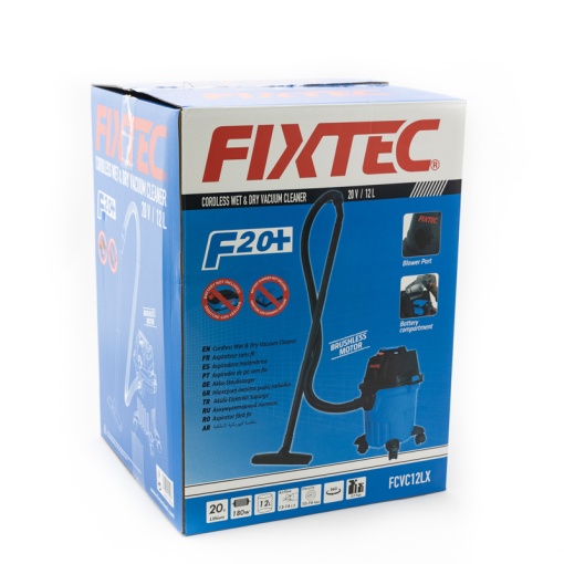 Aspirator fara fir FIXTEC 20V, 12L, filtru HEPA, umed/uscat - Img 6