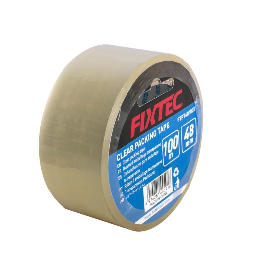 Banda ambalare BOPP transparent FIXTEC 48mm x 100m - Img 2