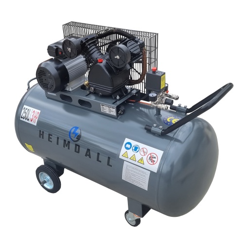 Compresor aer 250L, 8bar, 250L/min, monofazat - Heimdall HMV0.25/250 - Img 2
