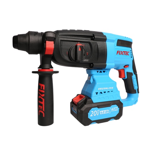 Kit Rotopercutor FIXTEC 20V Fara Perii cu Incarcator Rapid - Img 4