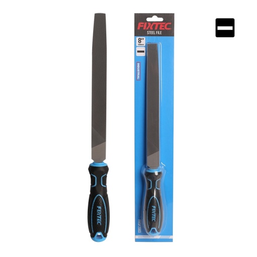 Pila Plata FIXTEC 200 mm din Otel, cu Maner Ergonomic - Img 3