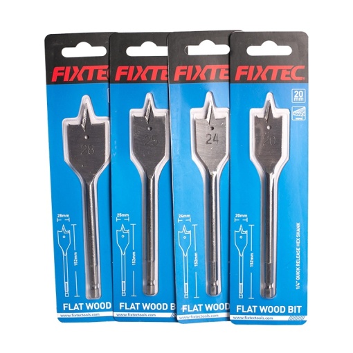 Burghiu plat FIXTEC 40 mm x 152 mm pentru lemn - Img 5