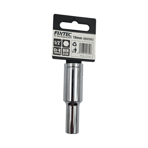 Cap cheie tubulara de impact 10 mm, FIXTEC, prindere 1/2 - Img 2