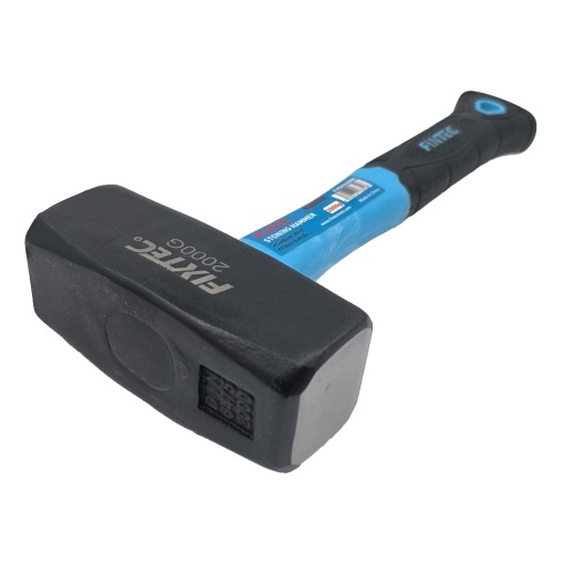 Ciocan pietrar FIXTEC 2000g, maner fibra rezistenta - Img 2