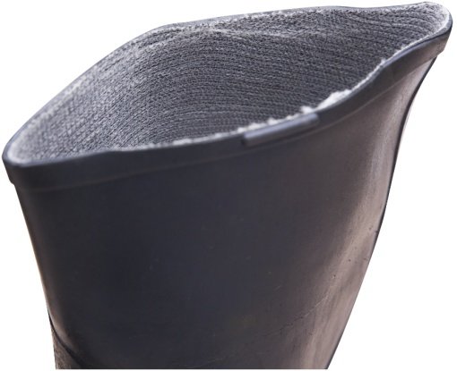 Cizme din PVC Tip Bursuc Negre - Img 2
