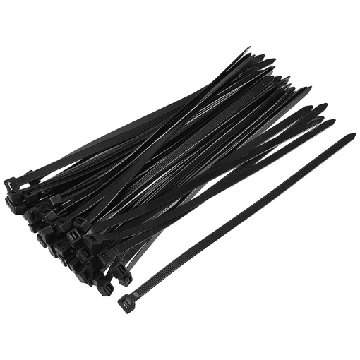 Coliere nylon pentru cablu FIXTEC negre 4.6 × 300 mm - 100 buc - Img 3