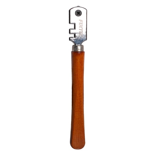 Diamant taiat sticla FIXTEC cu 6 roti metalice lemn 130 mm - Img 4