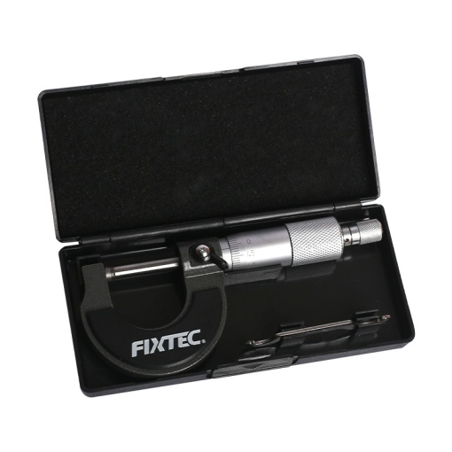Micrometru FIXTEC 0-25mm, 0.01mm, otel carbon - Img 4