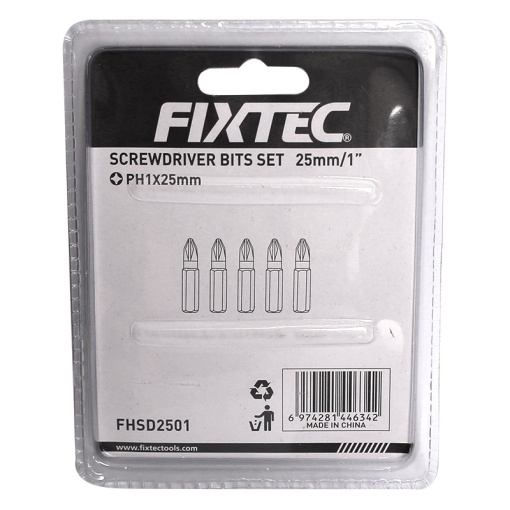 Set biti surubelnita FIXTEC PH1 25mm, 5 buc - Img 5