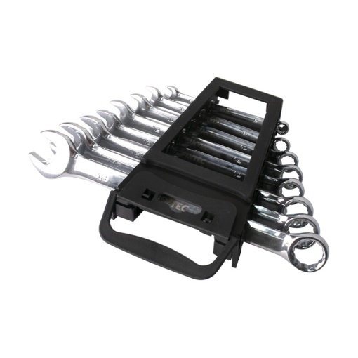 Set chei combinate FIXTEC 8 piese, CR-V, cu suport - Img 6