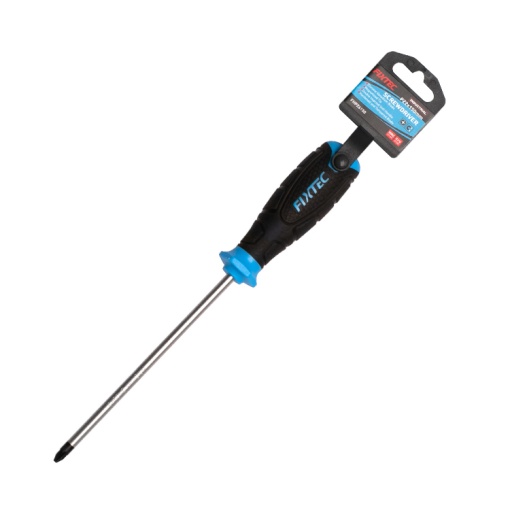 Surubelnita FIXTEC PZ2 6 × 125 mm din otel CR‑V, cu varf Pozidriv - Img 3