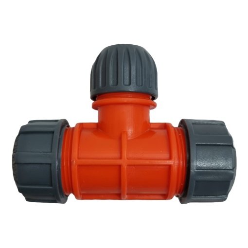 Teu Conector Reglabil Cu Filet Pentru Furtun 3/4"-1/2"-3/4"