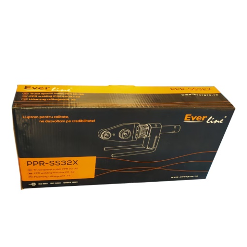 Trusa lipit tevi PPR Everline PPR-SS32X, 800W, 220V, 270°C, bacuri teflon 20/25/32mm - Img 4