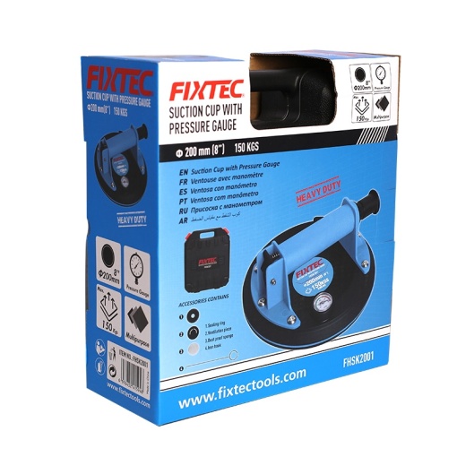 Ventuza cu manometru FIXTEC, diametru 200mm, 150kg - Img 6