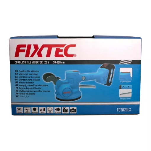 Vibrator pentru gresie FIXTEC 20V fara fir, 1x2.0Ah Li-ion, 50kg - Img 6