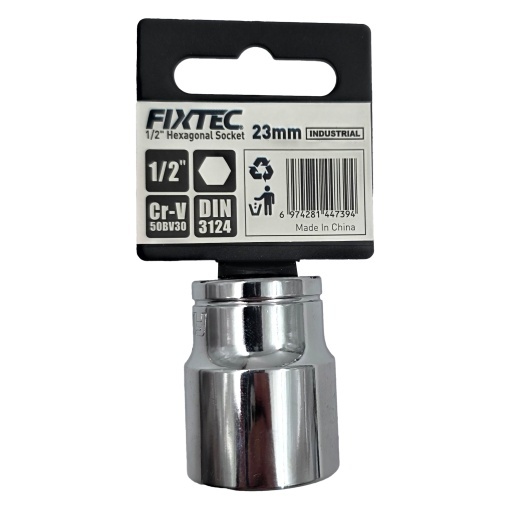 Cap cheie tubulara de impact 23 mm, FIXTEC, prindere 1/2 - Img 2