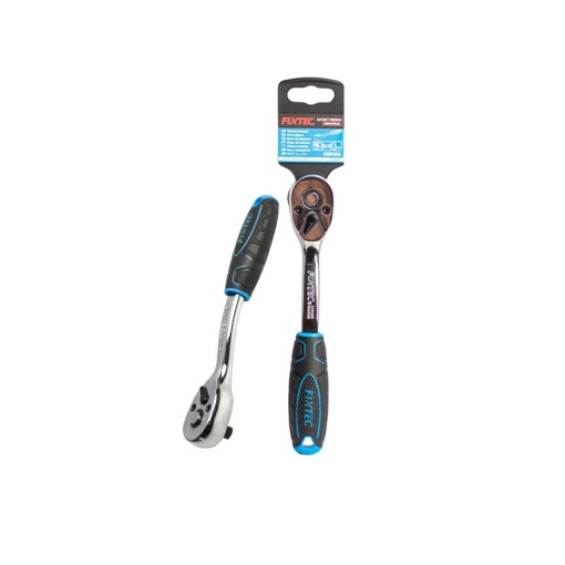Cheie clichet FIXTEC 3/8" cu maner curbat CR-V - Img 2