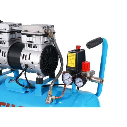 Compresor aer FIXTEC 1HP, 24L, fara ulei, portabil - Img 5