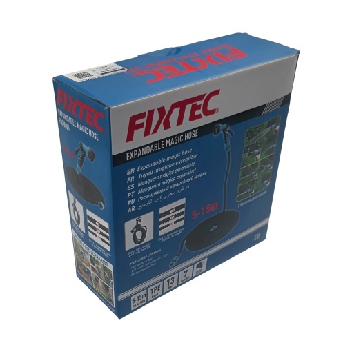 Furtun extensibil FIXTEC 5m, TPE, cu pistol 8 functii - Img 5