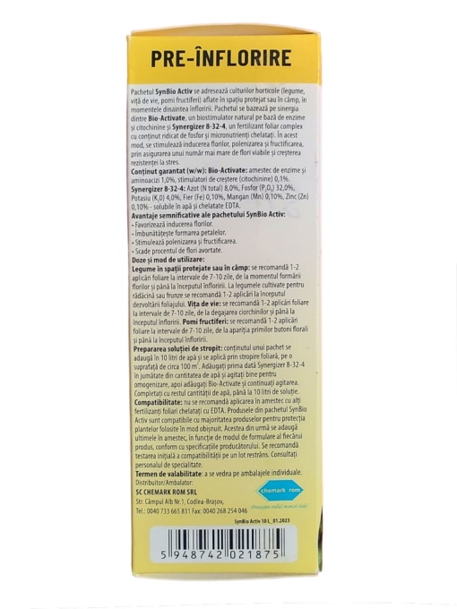 Ingrasamant Pre Inflorire Synbio Activ, reduce caderea florilor - Img 3