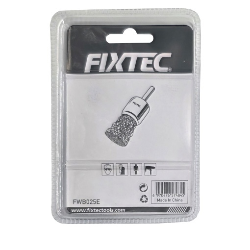 Perie rotativa FIXTEC 25 mm cu tija 6,35 mm - Img 3