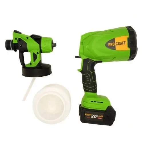 Pistol de vopsit PROCRAFT PSE20, 800W, 20V, debit 160ml/min, fara acumulator - Img 7