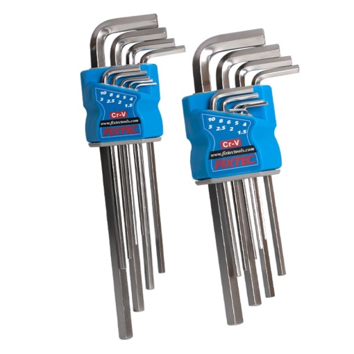 Set 9 chei hexagonale FIXTEC 1.5‑10 mm CR‑V - Img 6
