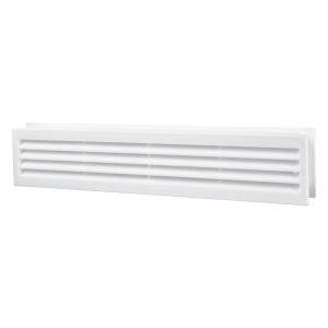 Grila ventilatie dubla pentru usa VENTS MV ALB 430/2, 80x429mm