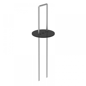Set 10x Cui din otel pentru fixarea foliei cu rozeta din plastic