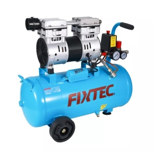 Compresor aer FIXTEC 1HP, 24L, fara ulei, portabil