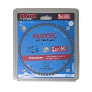 Disc Circular FIXTEC 185 mm x 60T pentru Lemn FCSB118560