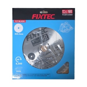 Disc circular TCT FIXTEC 9", 230x25.4mm, 60T, lemn