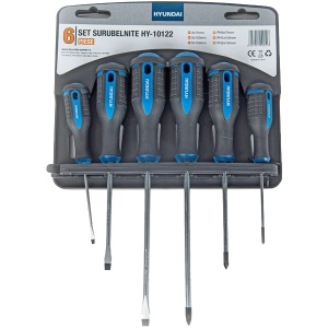 Hyundai HY-10122 - Set surubelnite cu profil PH si plat, 6 bucat