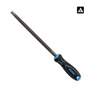 Pila triunghiulara FIXTEC 8" cu maner ergonomic