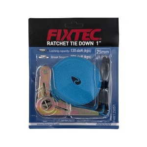 Chinga FIXTEC 1" 5m cu Clichet Aluminiu si Carlige