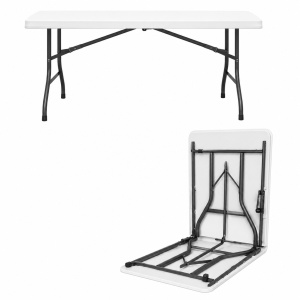 Masă pliabilă de grădină 180 x 70 x 74 cm, blat HDPE