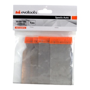 Set 4 buc spatule auto otel Evotools 50/80/100/120mm