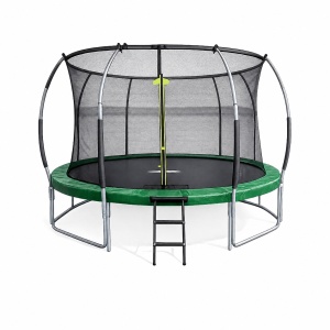 Trambulină de grădină 152 cm cu plasă de protecție Verde