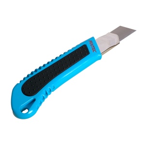 Cutter Aluminiu FIXTEC 18MM cu Maner TPR Retractabil