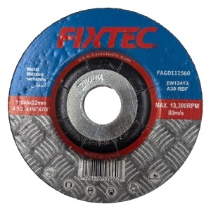 Disc abraziv de slefuire 115x6x22mm FIXTEC mm pentru taiere si slefuire