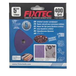 Disc abraziv FIXTEC 125 mm granulatie P400 pentru slefuitor orbital