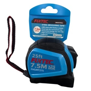 Ruleta metalica FIXTEC 7,5 m × 25 mm autolock (FHSMT275)