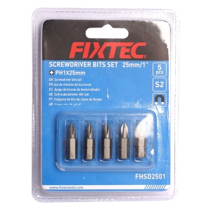 Set biti surubelnita FIXTEC PH1 25mm, 5 buc